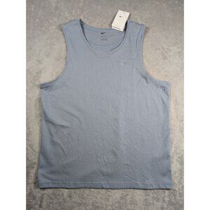 Nike Primary Versatile Dri Fit Mens Tank Top Large Blue Training Performance
